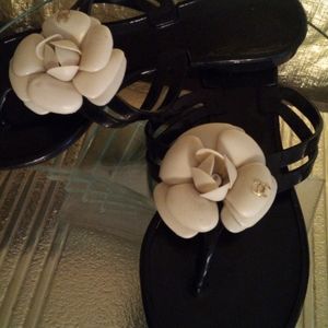 COPY - Chanel Camellia Flip-flops